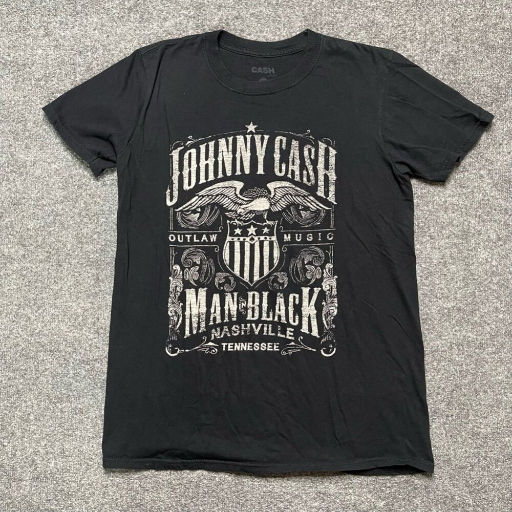 Johnny $ Man In Black Nashville Tenn Unisex Graphic T-Shirt Outlaw Music M